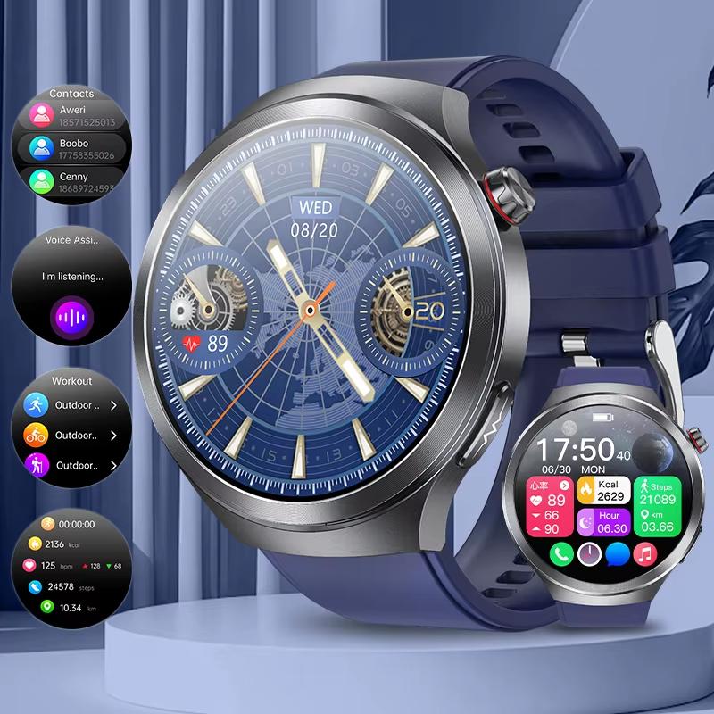 2025 Nové chytré hodinky EKG pro muže 1,73" AMOLED displej Detekce emocí Monitorování únavy Hodinky NFC Kontrola přístupu Chytré hodinky
