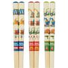 Skater Bamboo Chopsticks, 16.5cm, Set of 3, Working Vehicle Design, ANT2T-A