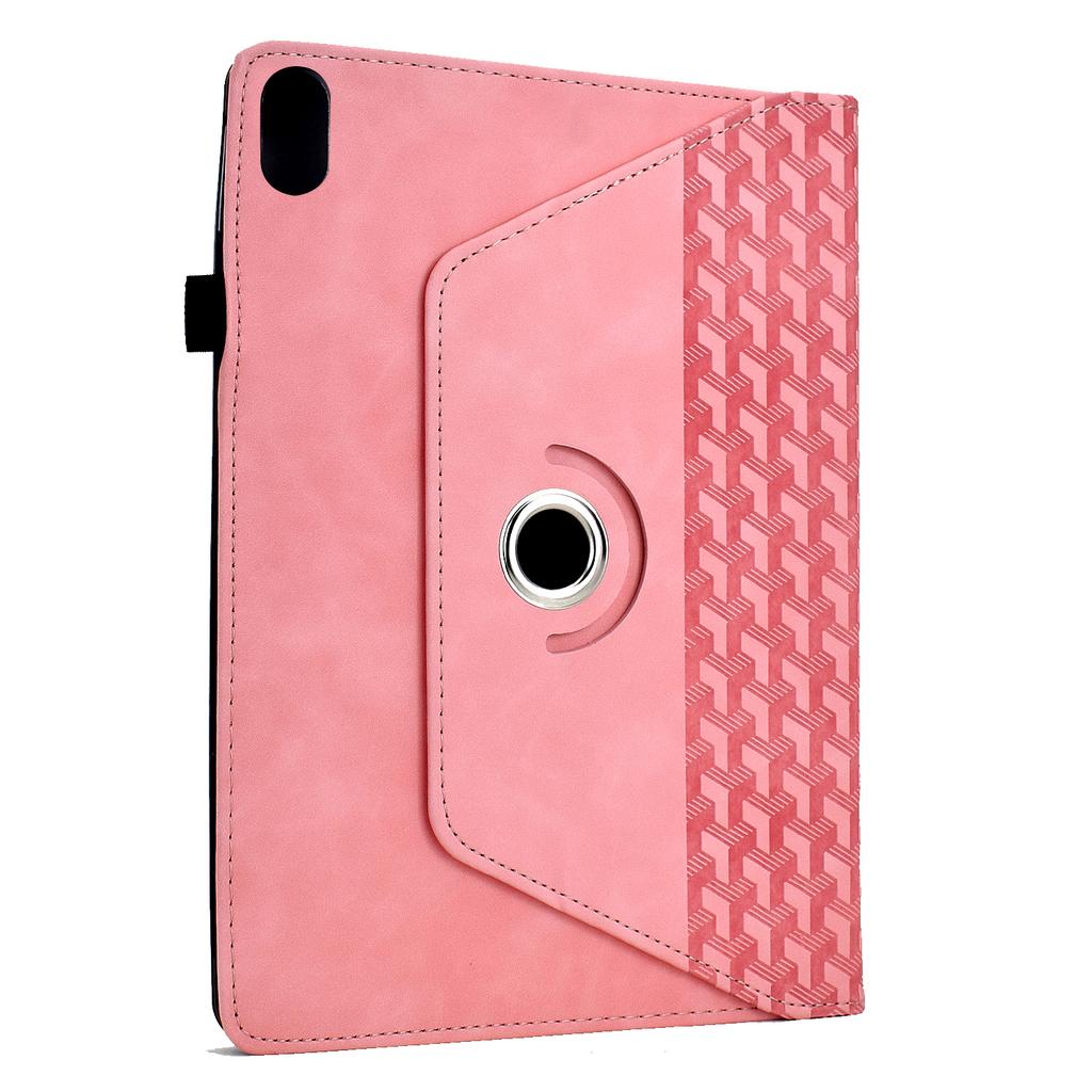 For iPad (2025)/10.9 (2022) Case Rotating Stand Building Block Imprinted Leather Tablet Cover