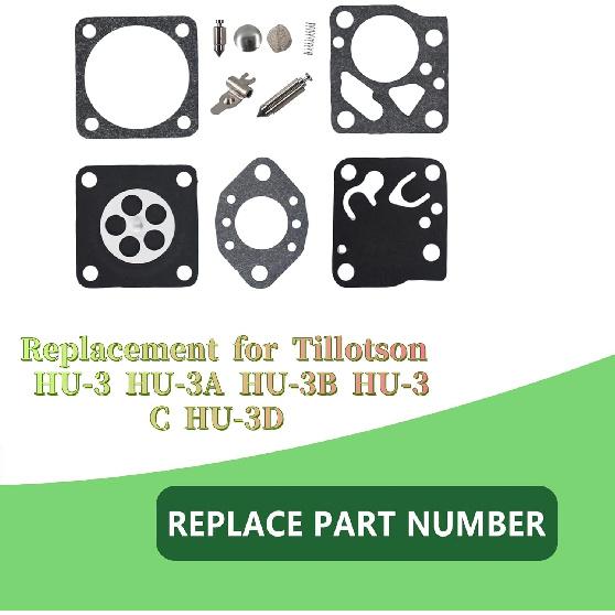 ALL-CARB Carburetor Repair Kit Replacement for Stihl Chainsaw 032 Replacement for Tillotson HU3 Series HU51A HU51B HU51C RK-14HU
