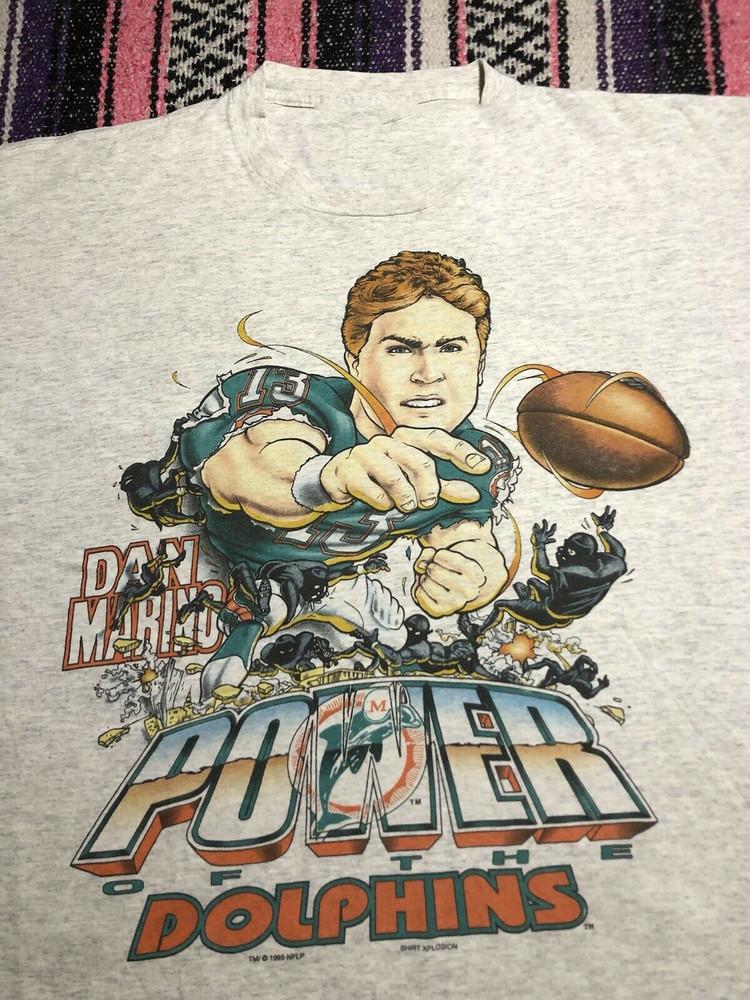 Vtg Dan Marino Caricature 90s Unisex Cotton T-Shirt All Sizes Unisex T-Shirt M