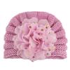 New children's knitted hat baby baby autumn and winter warm wool hat bonding hot golden flower children's hat