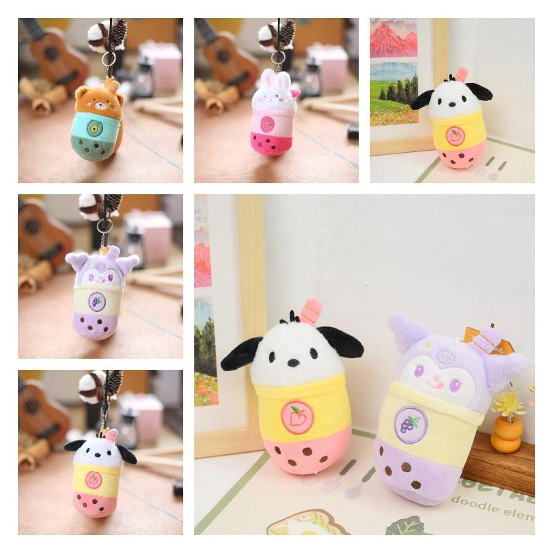 Soft And Comfortable Plush Rabbit Keychain Bag Pendant For Couples