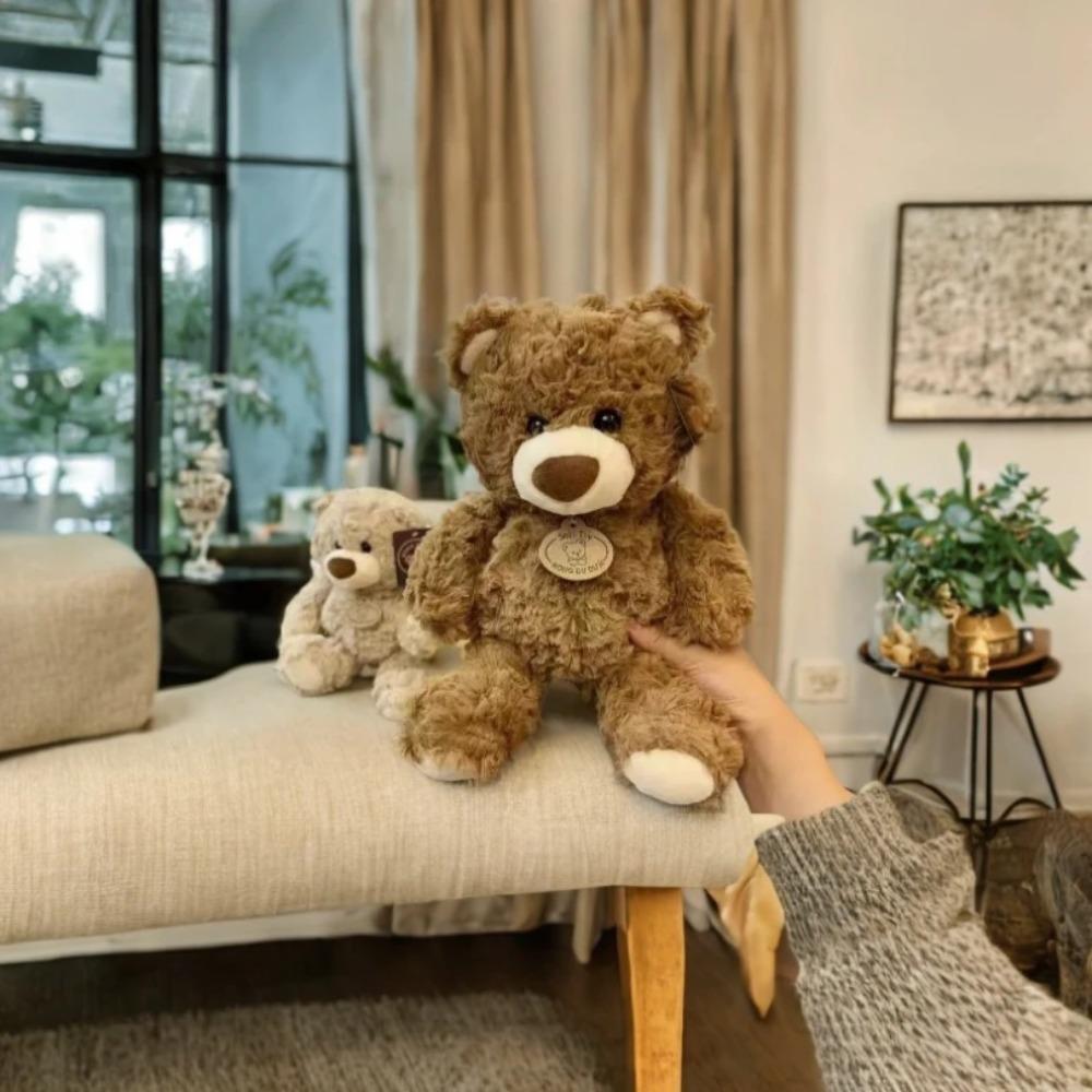 25CM Cute Colorful Bow Tie Bear Doll Plush Toy Hug Bear Doll Children Birthday Gift Pillow Teddy bear Home Living Room Bedroom