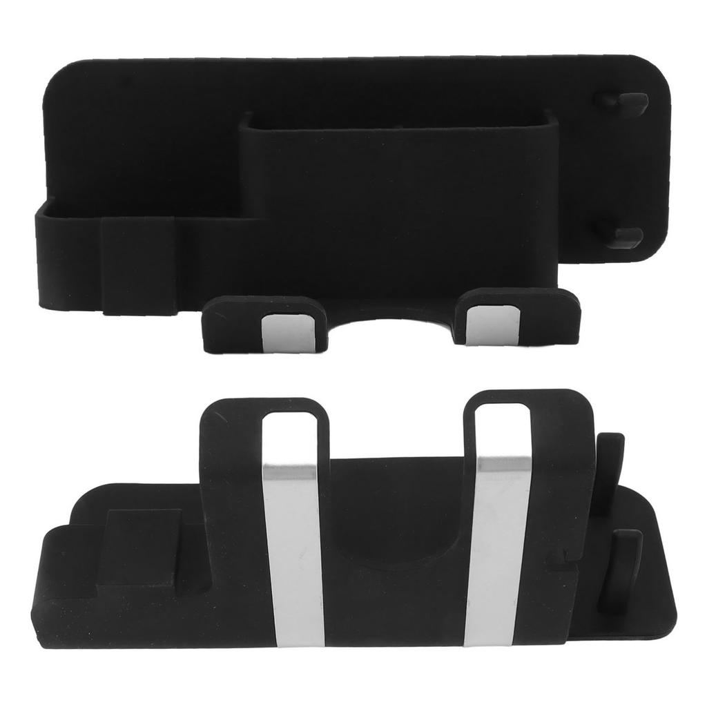 Wandmontierter Föhnhalter Föhnhalter Organizer Ständer Badezimmerzubehör Schwarz