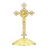 Golden Cross Ornaments Metal Statues Enamel Ornaments Creative Handicrafts Desktop Decor Office Decor Jesus Cross Icon