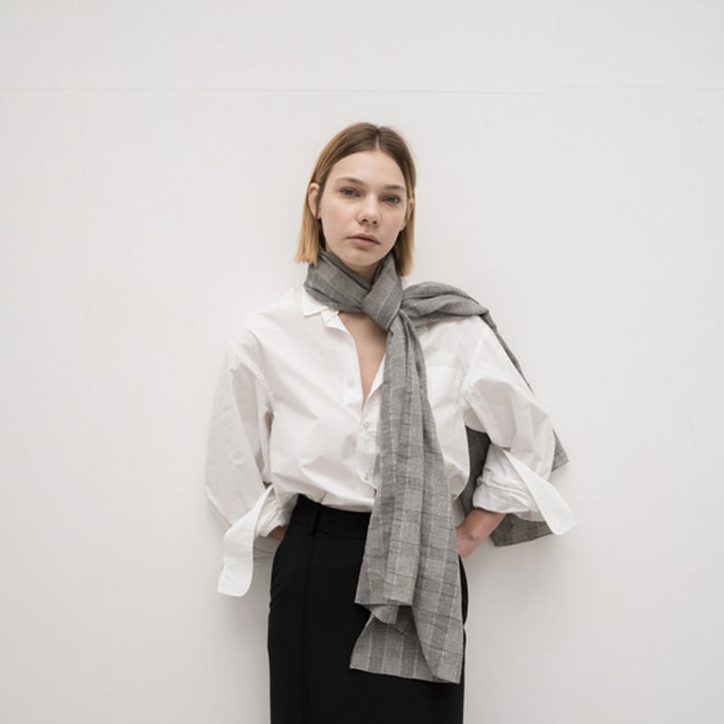 BB’DE SOLI’DE sky cotton scarf (2color)