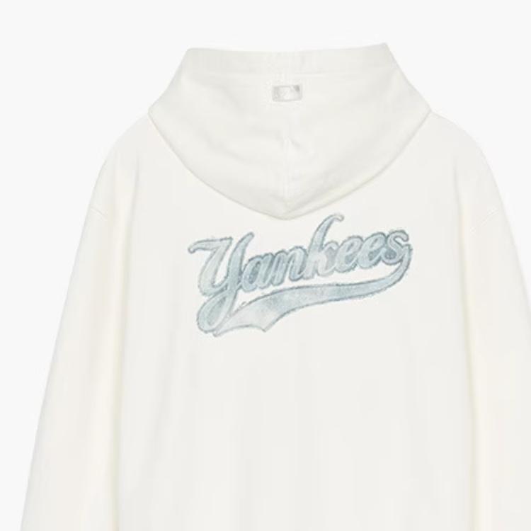 New MLB New York Yankees Sweatshirt Unisex Cream 3ATRM0551-TRM05