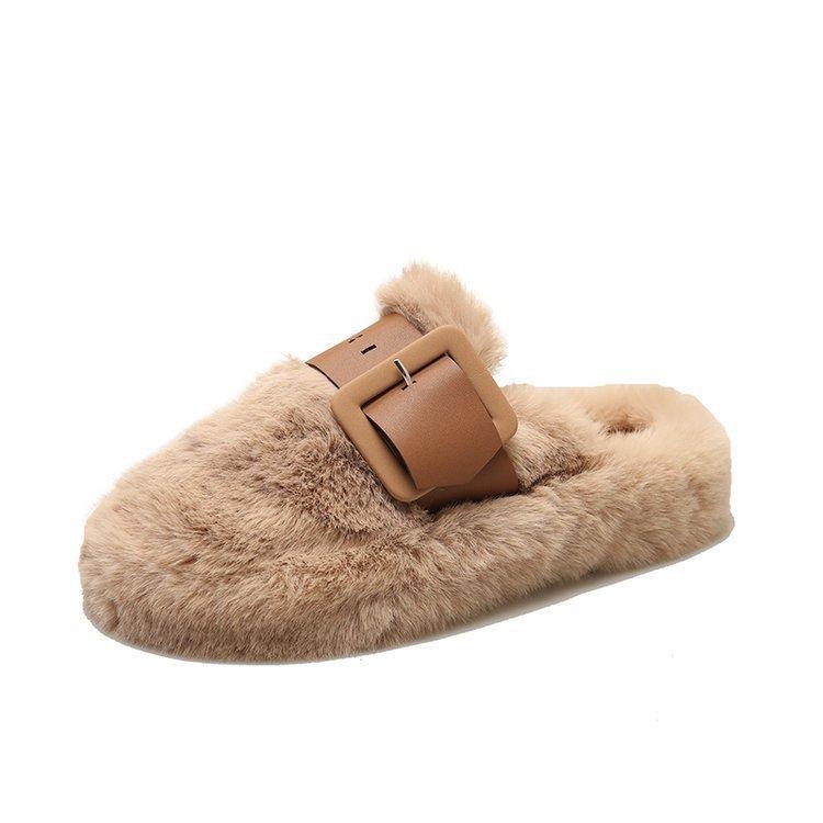 

Модные весенне-осенние мохнатые тапочки женские зимние уличные тапочки с толстой подошвой домашние плюшевые хлопковые тапочки 35 хаки