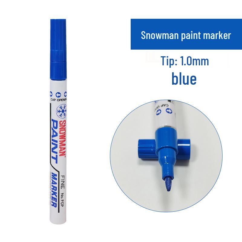 

Японский маркер-краска «Снеговик»: Экологичный, Быстросохнущий, Водонепроницаемый, Не выцветающий, 1,0 мм, Устойчивый к кислотам и щелочам, Высокотемпературный. синий