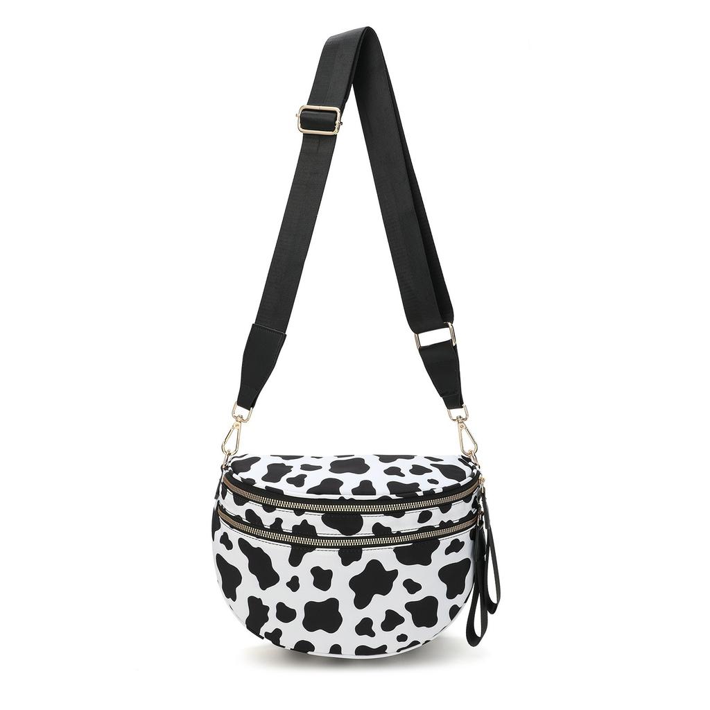 Women Adjustable Strap Crossbody Bag Vintage Shell Waist Bag Casual Daily Shoulder Purse