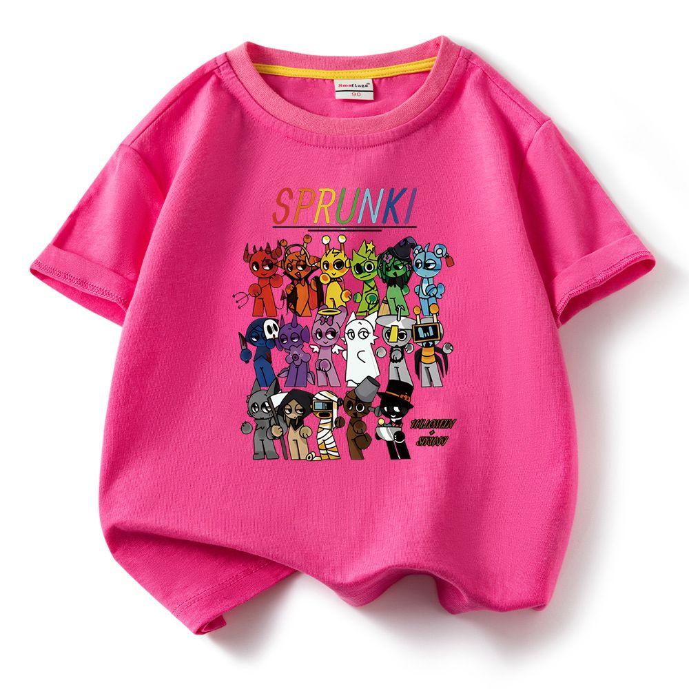 Sprunki Cartoon Print Pure Cotton Kids T-Shirt