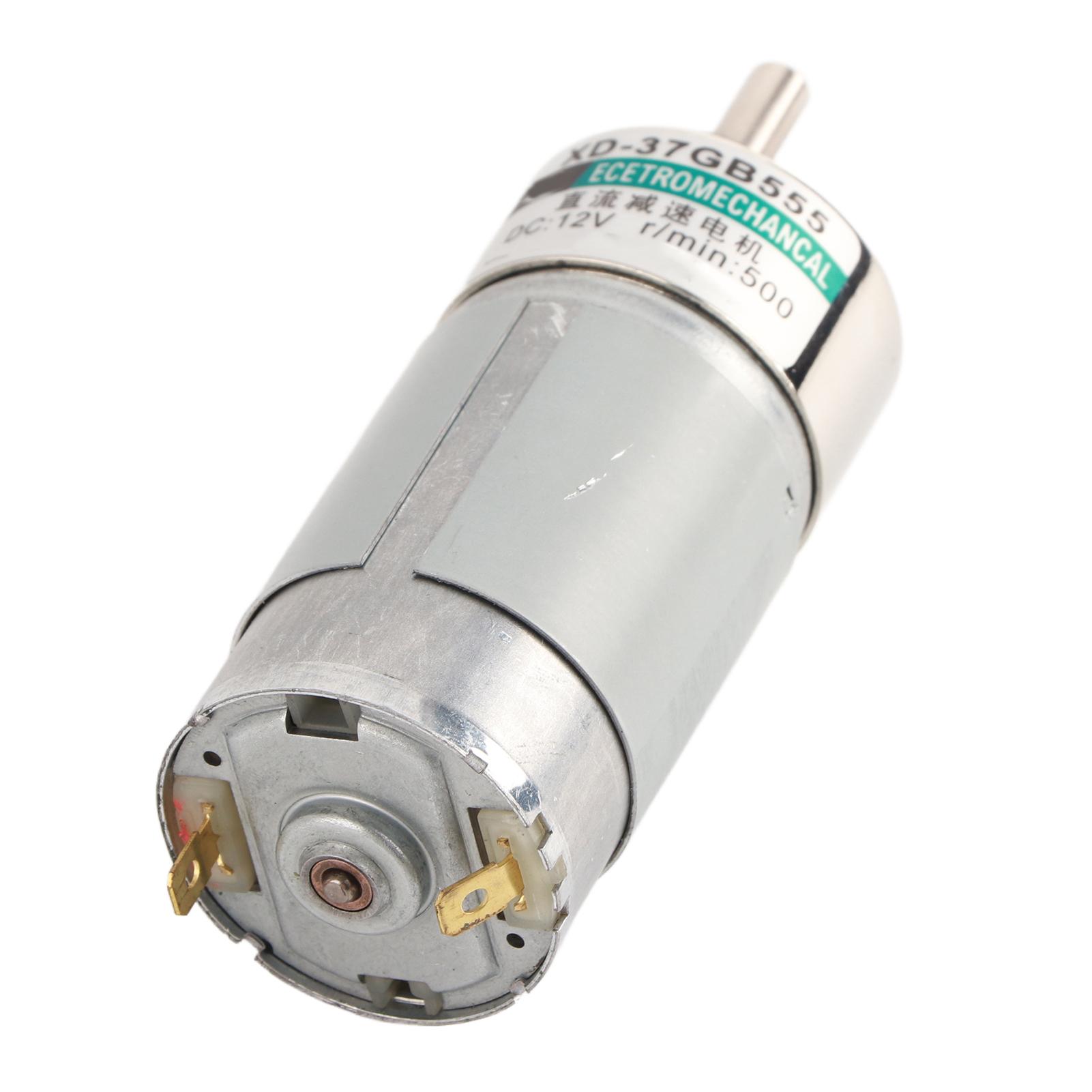 1 Pièce Moteur à Engrenages Micro DC12V 15W 500RPM 37GB555