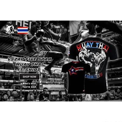 Camiseta Muay thai Esporte Corrida Academia Fitness MMA Camiseta de Treino Esportiva Secagem Rápida Boxe