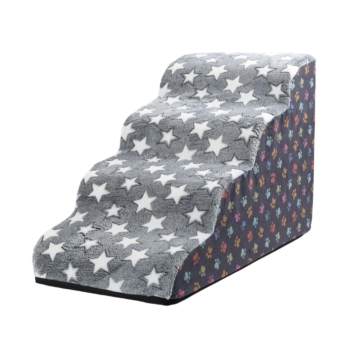 

New Detachable And Washable Kennel Memory Foam Dog Sofa Stairs Pet 4-5 Steps Stairs For Small Dog Cat Ramp Ladder Pet Stairs