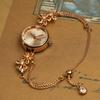Time100 Japanese Quartz Bracelet Multifaceted Gift Box Included Women's Watch, Movement, Style, Glass, Crystal-Embellished Band, Waterproof, (Gold)