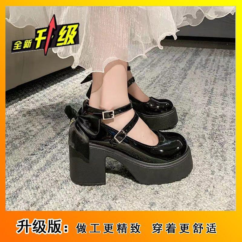 

Японские студентки демонстрируют длинные ноги туфли Мэри Джейн 2024 весна и лето взрыв интернет-знаменитости с юбкой универсальное увеличение роста маленькая кожа 40