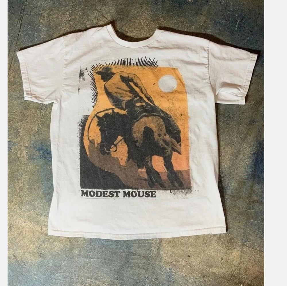 90s Modest Mouse band Retro Style White T shirt Remake reprint Unisex T-Shirt XXL