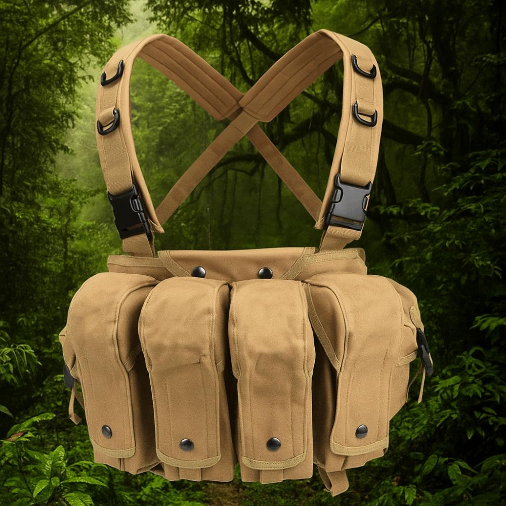 Large Capacity Climbing Chest Pocket 6-pockets Travel Storage Vest Bag Outdoor Vest Bag Hiking