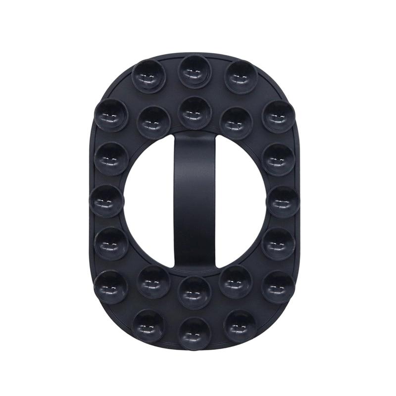 Double Side Silicone Pad For Mobile Phone Fixture Suction Cup Backed Adhesive Silicone Rubber Sucker Pad For Fixed Pad