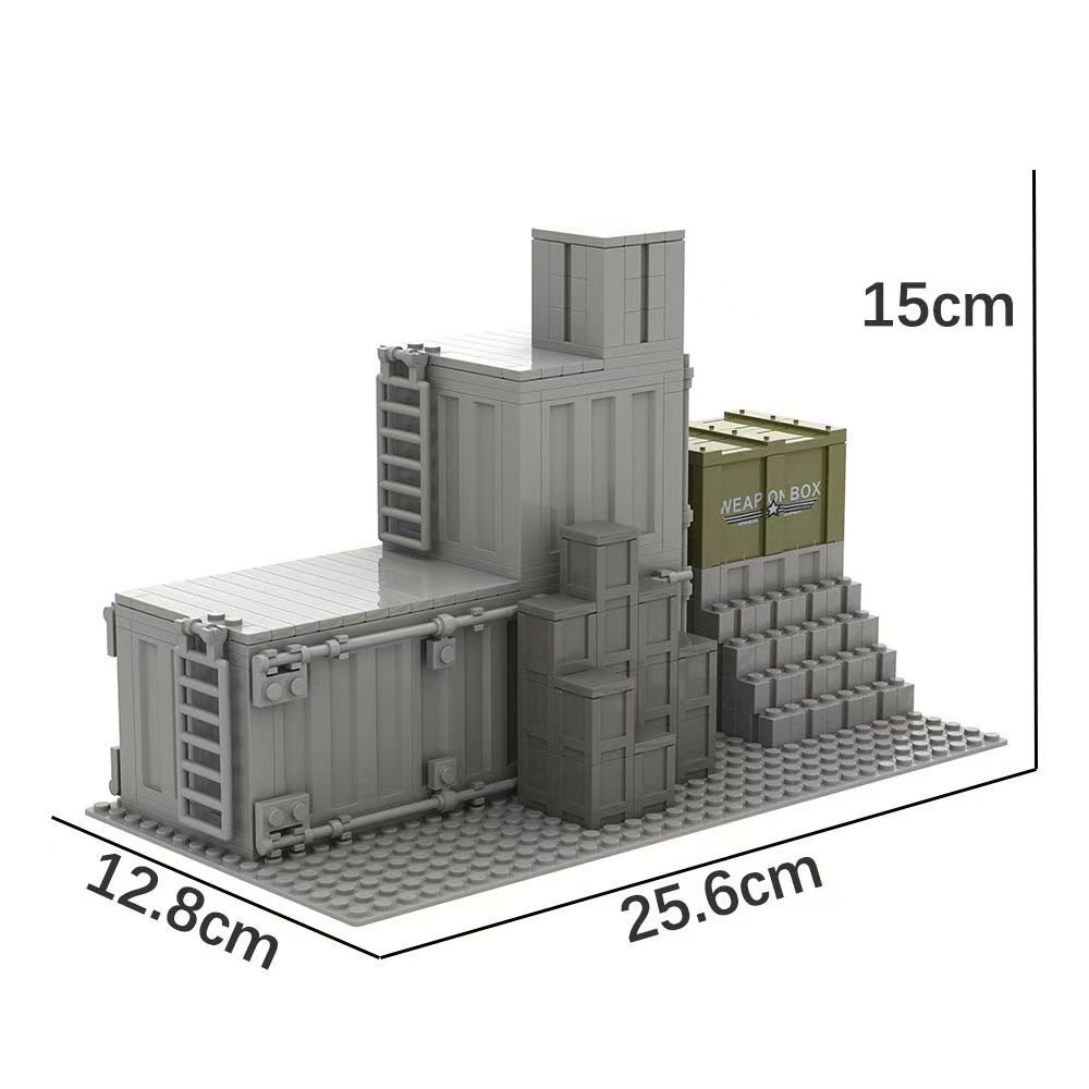 High-Quality Compatible Army style High-Quality Moc Construction pieces Self-assembly High-Quality Army High-Quality Weapons High-Quality Depot