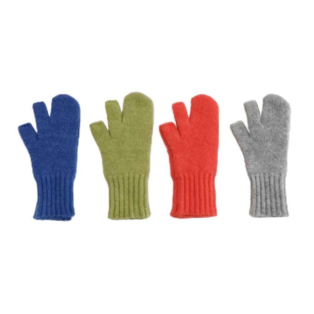 

Ryuzu Knit Hand Warmers for Smartphone Gray [shesay] 3-Finger Mittens, Women, Compatible, Fingerless, Warm, Windproof, сірий колір