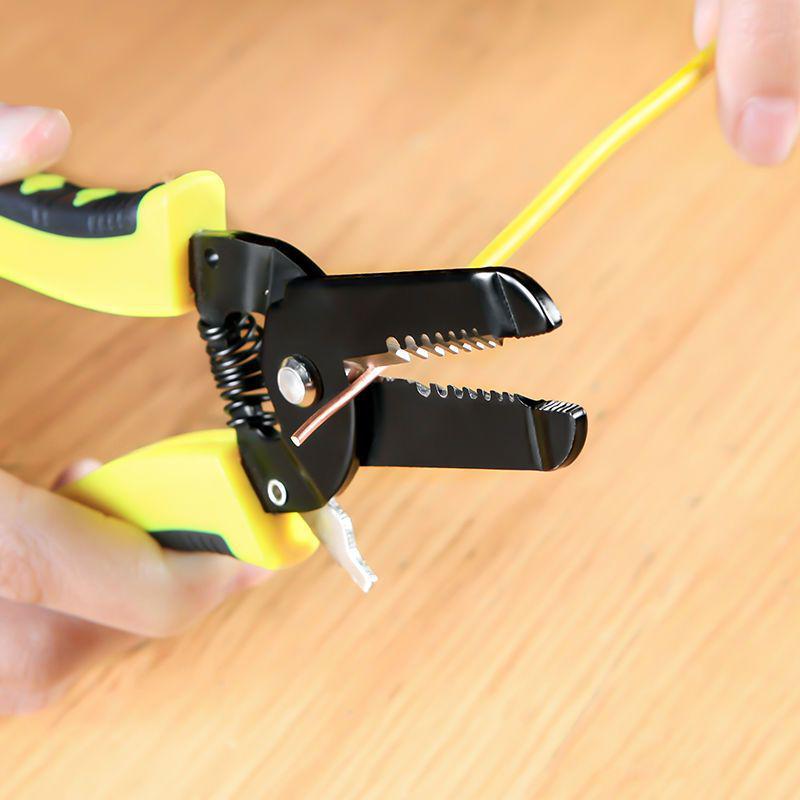 Wire Stripping Multifunctional Electrician Pliers - Cut, Strip, Crimp, Pull, and Skin Cables
