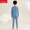 Hodohome Boys' A-Class Cotton-Spandex Mock Neck Thermal Underwear Set