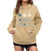 Women's Winter Christmas Printed Pullover Hooded Sweatshirt Fleece Long Sleeve Sweatshirt