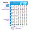 Kid Laminated Ukulele Chord Chart, Circle of Fifths Chart, Ukulele Chords Chart Chords Cheat Sheet Ukulele Chord Poster
