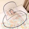 No Installation Face Head Mosquito Net Foldable Bed Head Protection Net  Indoor Bed Use