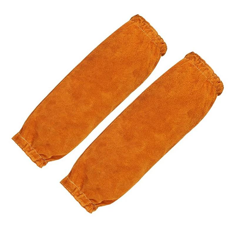 

1PC Yellow Washable Wear-resistant Heat Insulation Cowhide Leather Welding Apron Soldering Protective Clothing Blacksmith