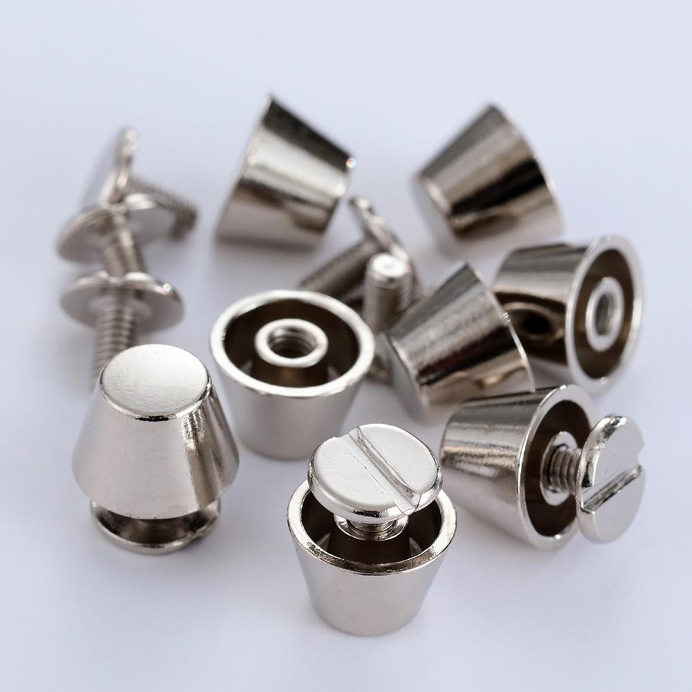 10set/Beutel 10/12mm Punk Metallniete Kleidung/Tasche/Schuhe Lederhandwerk Eimer Dom Vollniete Bolzen Riemennieten Rundkopfschrauben