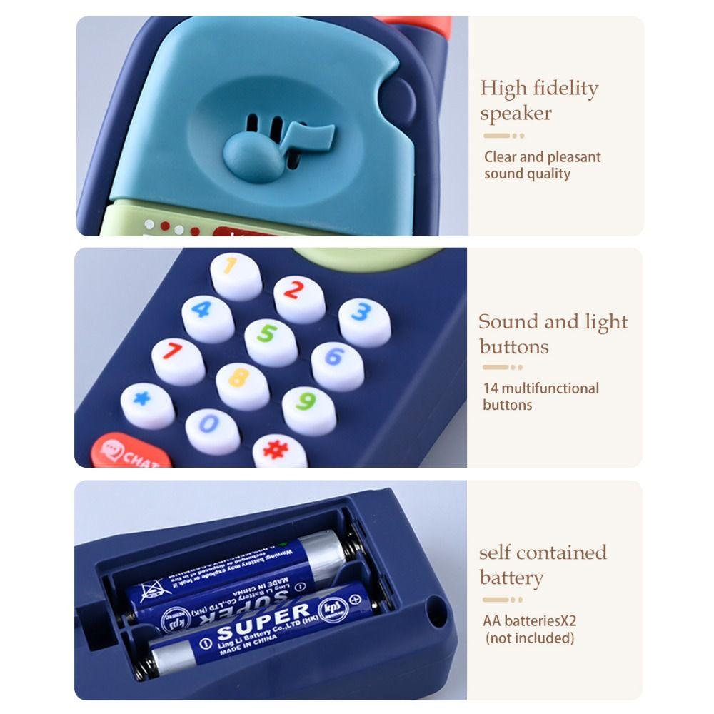 Simulation Kids Mobile Phone Toy Fun Music Baby Phone Toys Cell Phone Toy  Children Toy