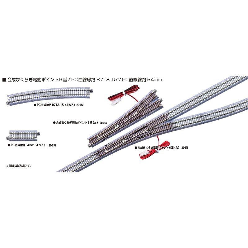 KATO PC Straight Track 64mm (4 pieces) - Model Railway Supplies 20-038