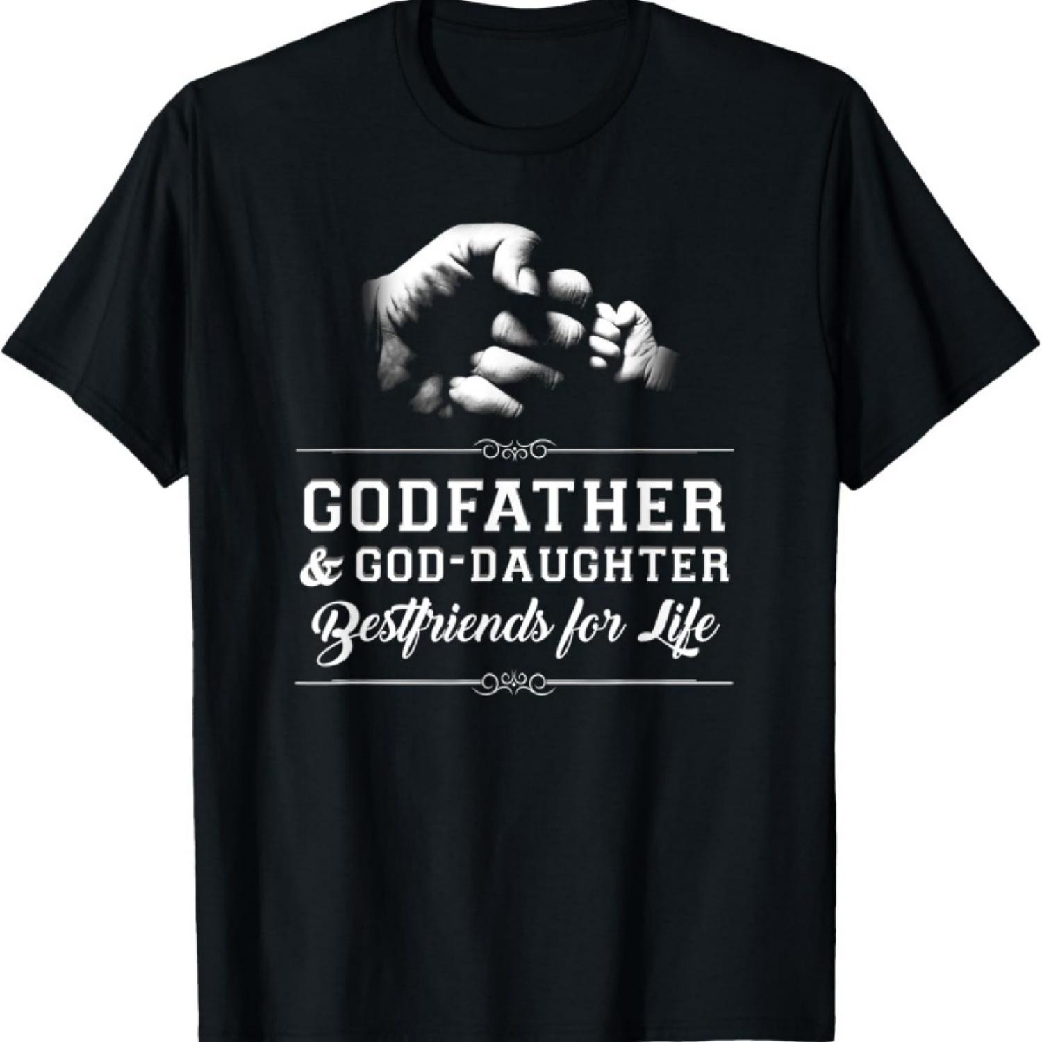 Godfather God-Daughter Friends Fist Bump TShirt Family Cool T-Shirt S