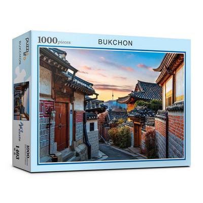 B&B Puzzle Bukchon Jigsaw Puzzle PL1403, Mixed Colors, 1000 Pieces Jigsaw Puzzle, Childrens Games, Educational Toys