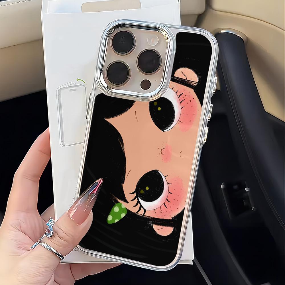 Cute Big Eyes Girl Phone Case for Vivo Y400 Y39 Y29 Y04 Y38 Y28 Y19S Y03 Y78 Y36 Y17S Y100 Y75 Y22S Y02 4G 5G Clear Soft Cover