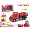 1:16 Pixar Toy Car 5pcs/Set Die-Cast Anime Lightning Mcqueen Mack Folding Flatbed Truck Model With Sound Light Interactive Gifts