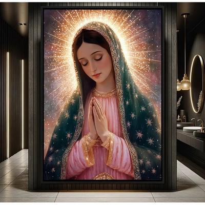 5D Diamantmalerei Kunst DIY Die Jungfrau Maria Baby Beten Diamantstickerei Strass Kreuzstich Mosaik Heimdekoration