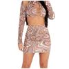 Missy Empire Womens/Ladies Abstract Marble Mini Skirt