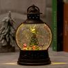 Christmas decoration wind lantern music box music box crystal ball old man Christmas tree light ornaments Christmas gift