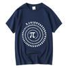 Mens High Quality 100 cotton funny pi design print summer loose oneck men tshirt short sleeve tshirt male tees tops
