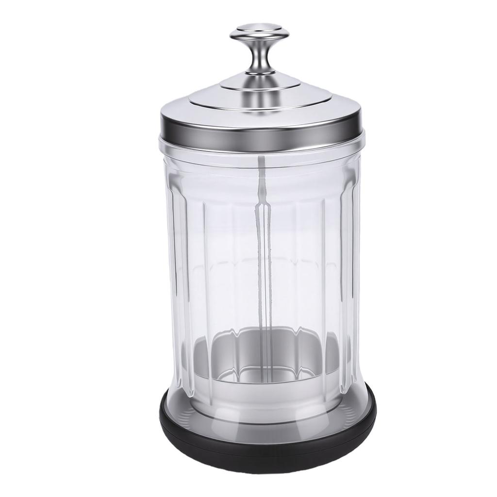 Barber Jar High Borosilicate Glass High Capacity Barbershop Soaking Jar with Lift Basket for Manicure Tools