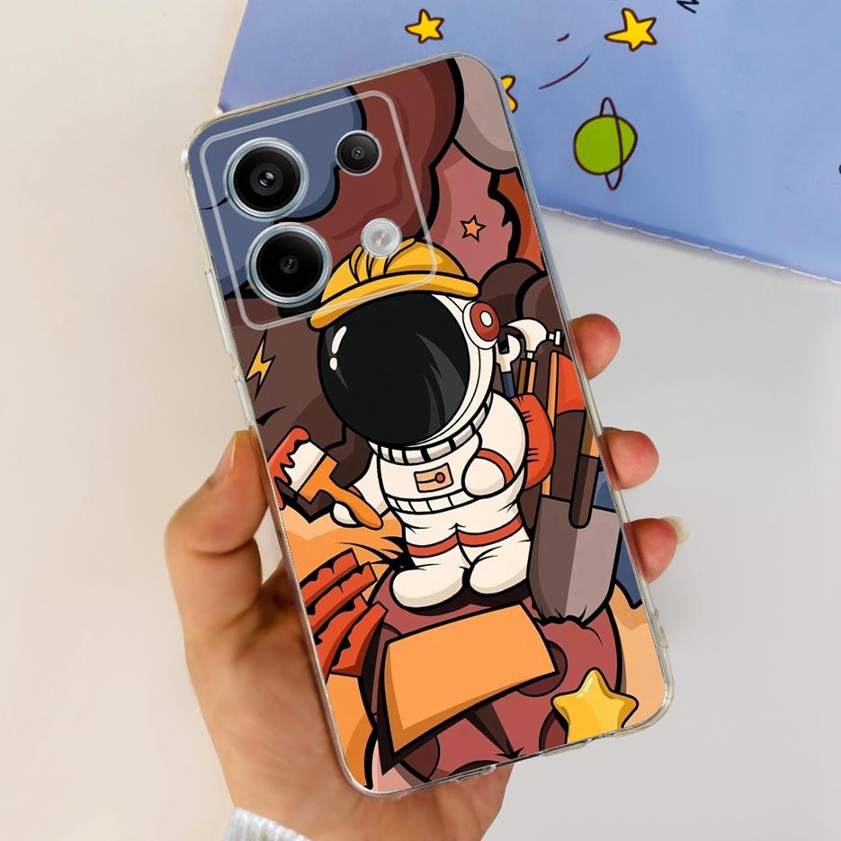 For Xiaomi Poco X6 5G Case PocoX6 Pro New Fashion Painted Cover Clear Silicone Phone Case For Xiaomi Poco X6 Pro X6Pro 5G Bumper