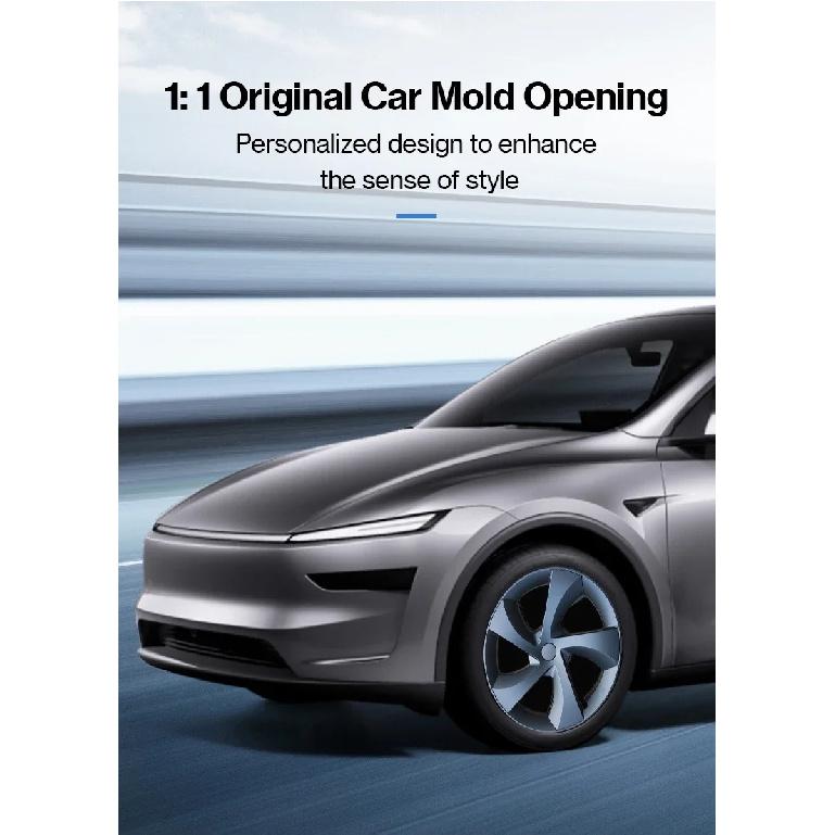 For Tesla Model Y Juniper 2025 HubCap 19 Inch Wheel Caps Auto Performance Replacement Hub Cap Full Rim Cover Accessories 4PCS