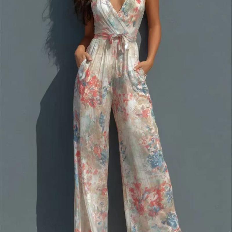 Tuta da sospensione per abbigliamento elegante da donna estivo