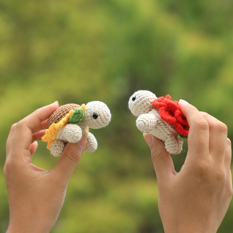 Beginners Crochet Animal Kit Video Tutorial Turtle Crochet Kit Crochet Animals Crochet Turtle Animal Crochet Kit For