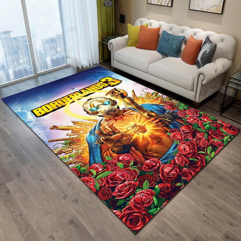Borderlands-game Pattern Carpet Home Living Room Decoration Rug Bedroom Kitchen Bathroom Play Non-slip Floor Mat Hallway Balcony