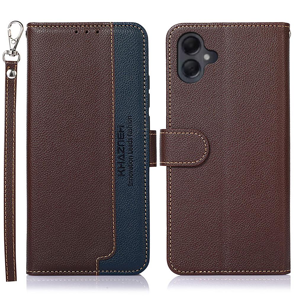 KHAZNEH For Samsung Galaxy A06 4G Case RFID Blocking Wallet PU Leather Phone Cover